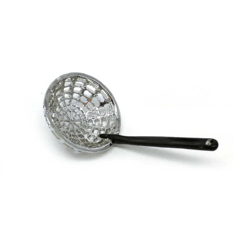 

Кухонный миниатюрный металлический дуршлаг, 1:12, длина 5 см