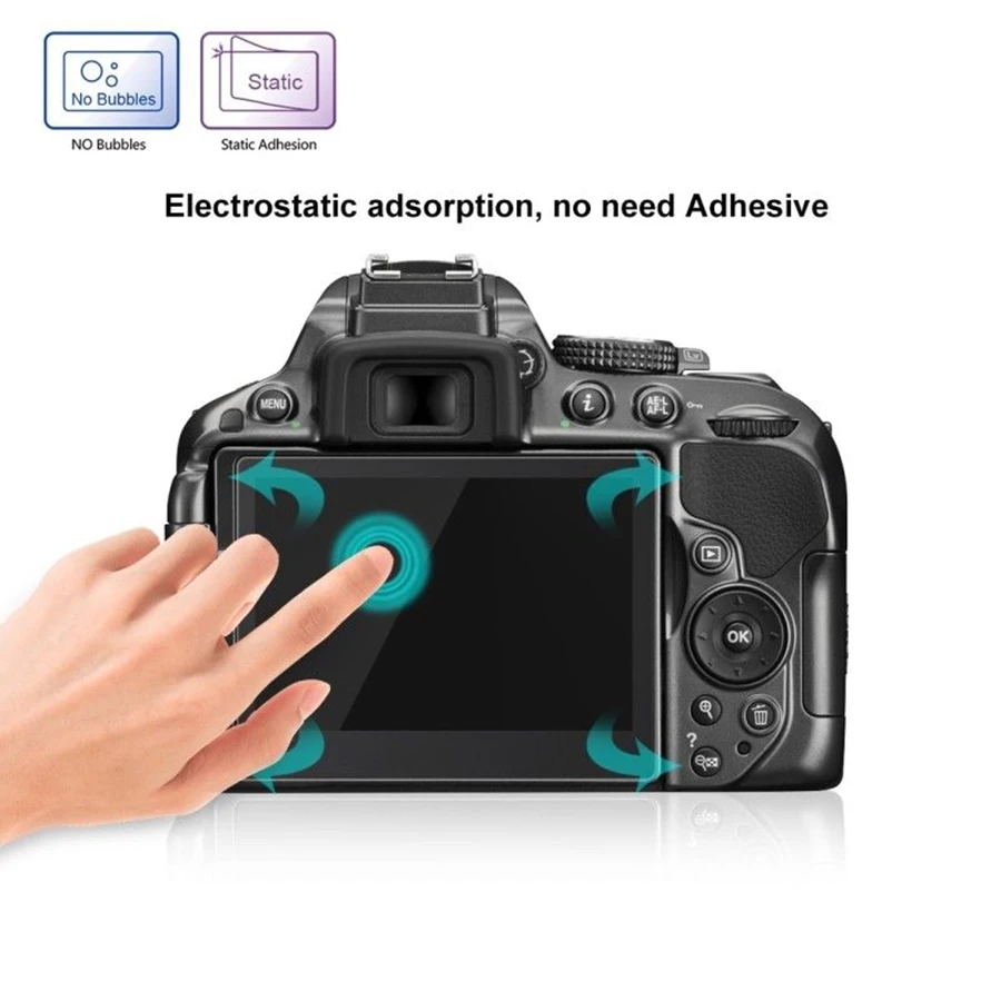 2.5D Ультра прозрачная защитная пленка для камеры Nikon ЖК экран из закаленного