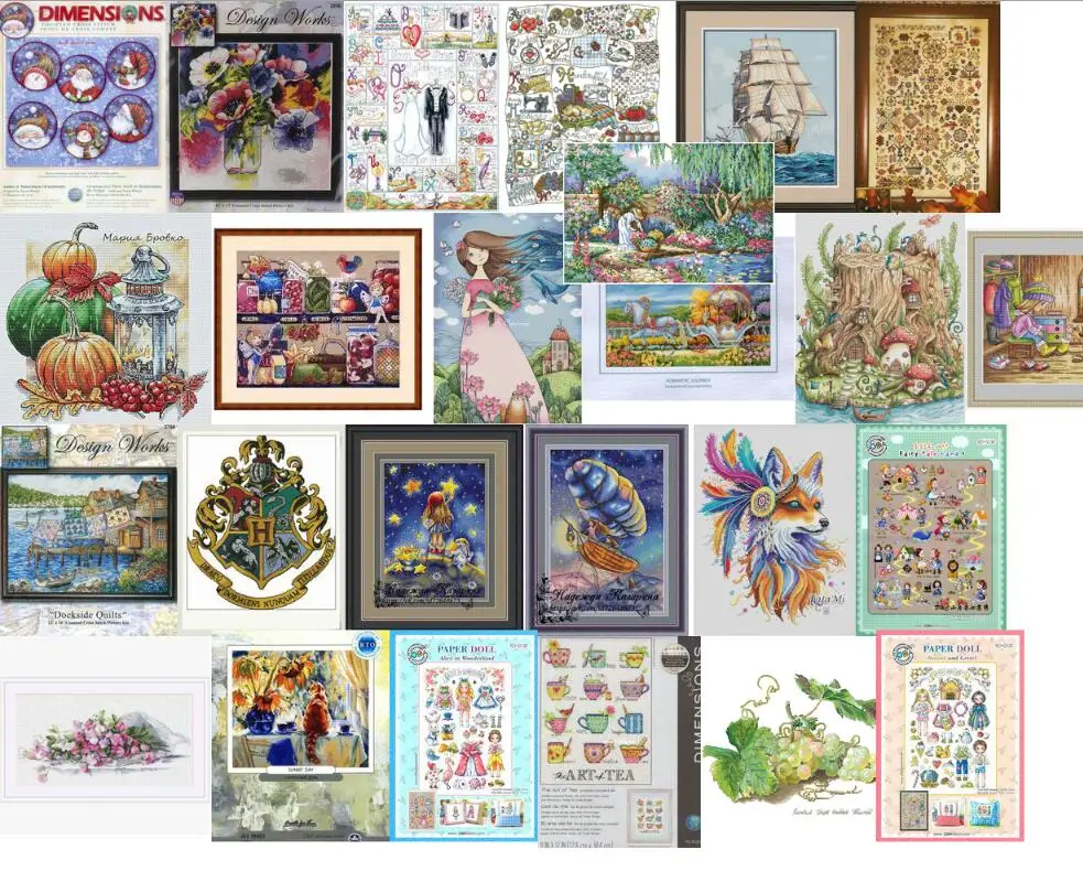 Новинка Вышивка крестиком с разными животными Посылка в виде животных 14ct