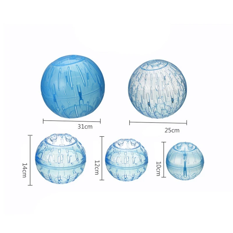 

2021 New Small Pet Run The Ball Toy Home Hamster Transparent Running Ball 12cm Jogging Pets Chinchilla Guinea Pig Mini Trot Ball