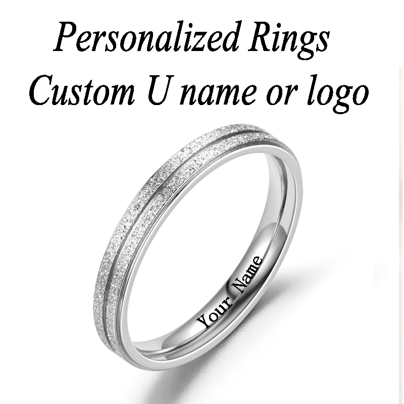 Обручальные кольца обручальные для wo с гравировкой вашего имени надписью|Кольца