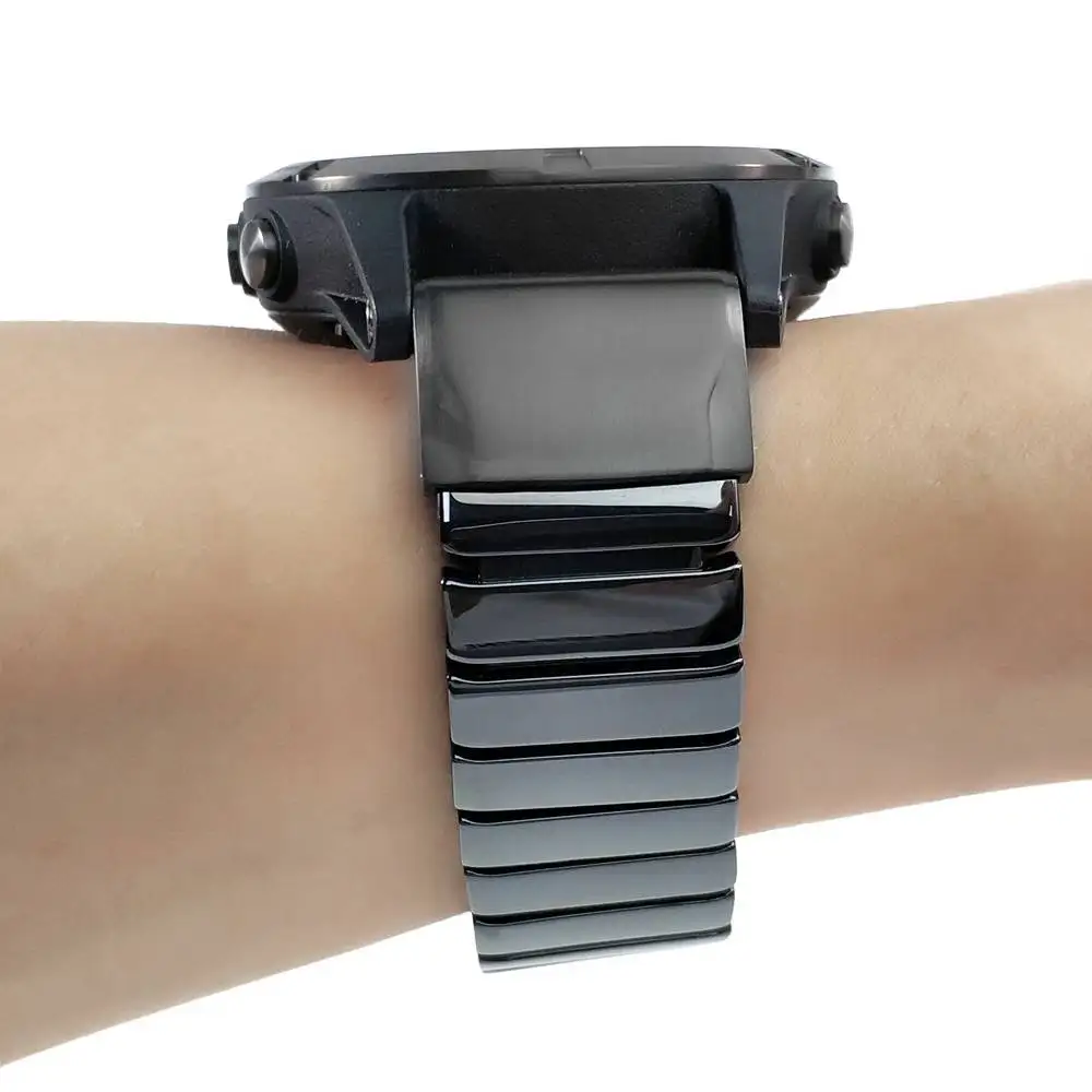 Керамический ремешок YOOSIDE 22 мм с пряжкой бабочкой для наручных часов Garmin Fenix 5/5