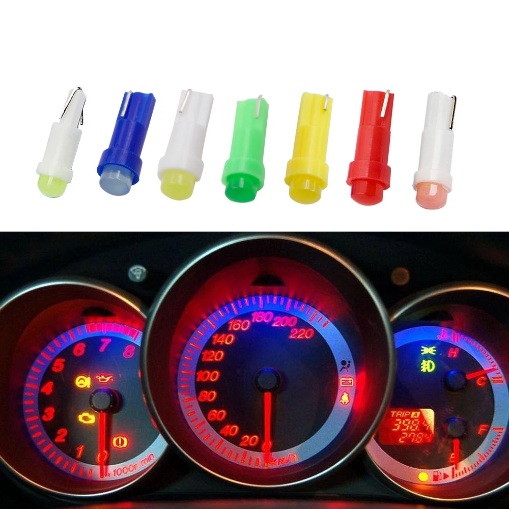 для машины подсветка авто Автомобильная внутренняя T5 Светодиодная лампочка