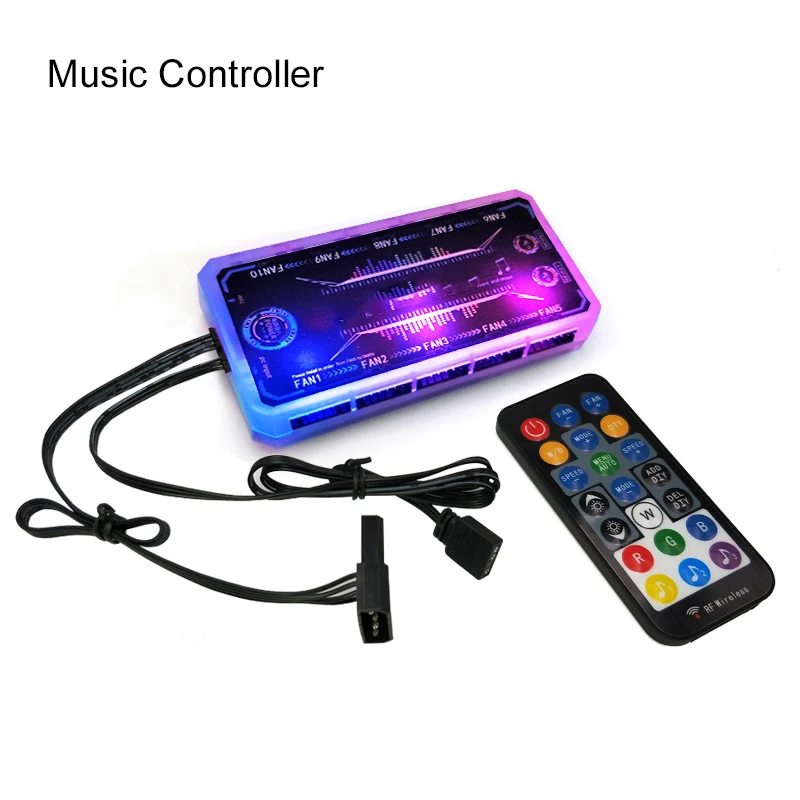 Цветная (RGB) чехол вентиляторы 120 мм тихий вентилятор компьютер охлаждения ПК