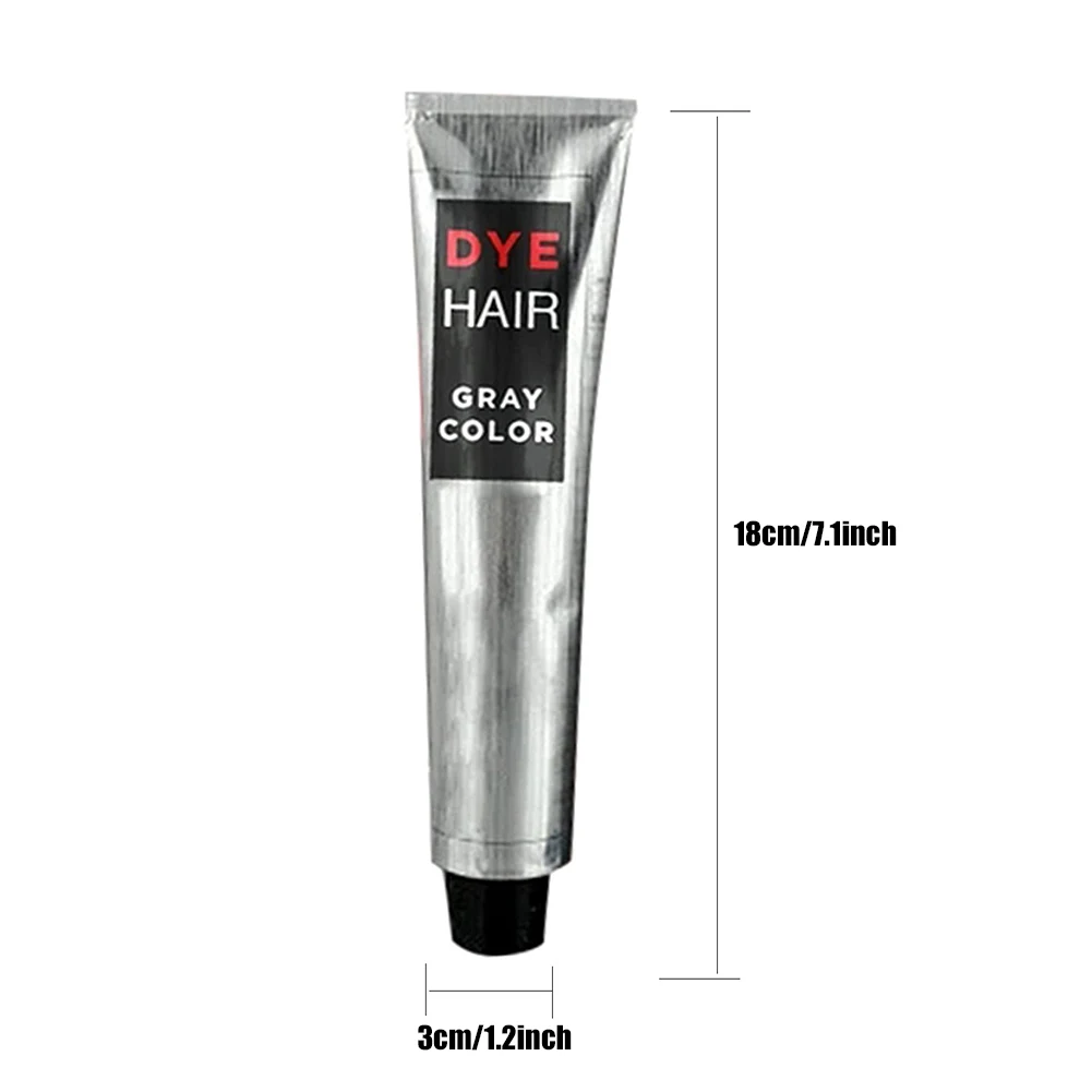 Натуральная серая краска для волос крем в стиле панк светильник-серый