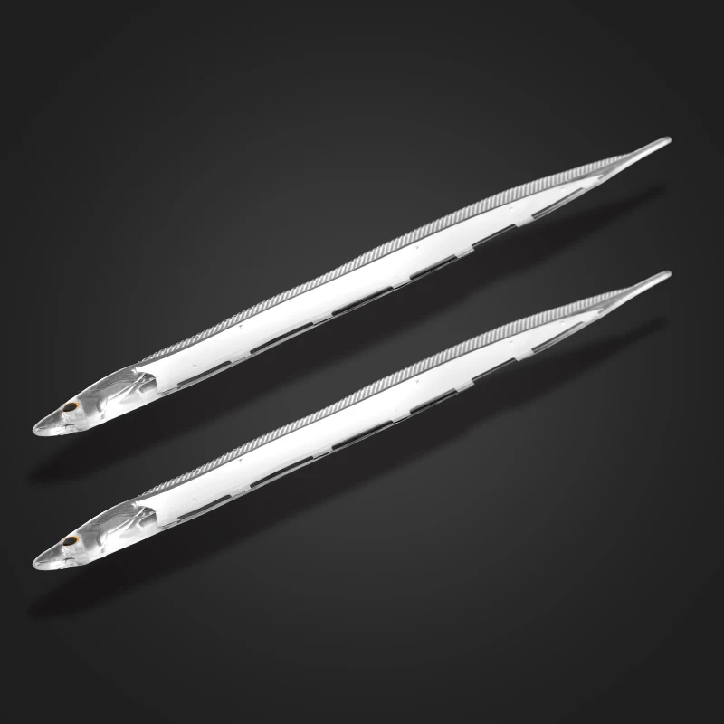 Рыболовная приманка Мягкая Saury Reflector Ribbonfish 2 шт./набор 12 см рыба-меч силиконовая