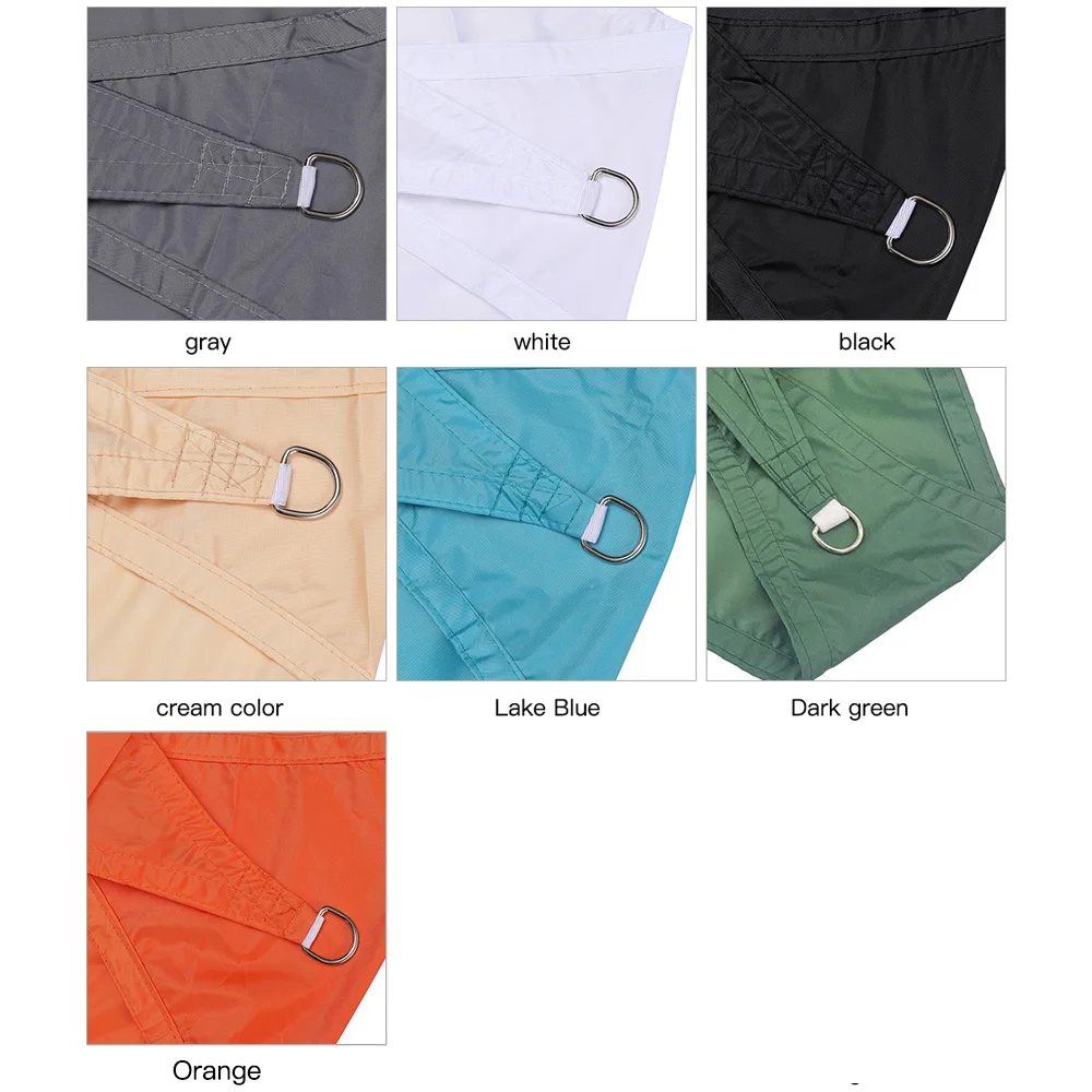 

1pcs 2x2M Square Sun Shade Sails Square Canopy Waterproof Sand UV Block Awning Cover for Outdoor Patio Garden Yard Sun Shelter