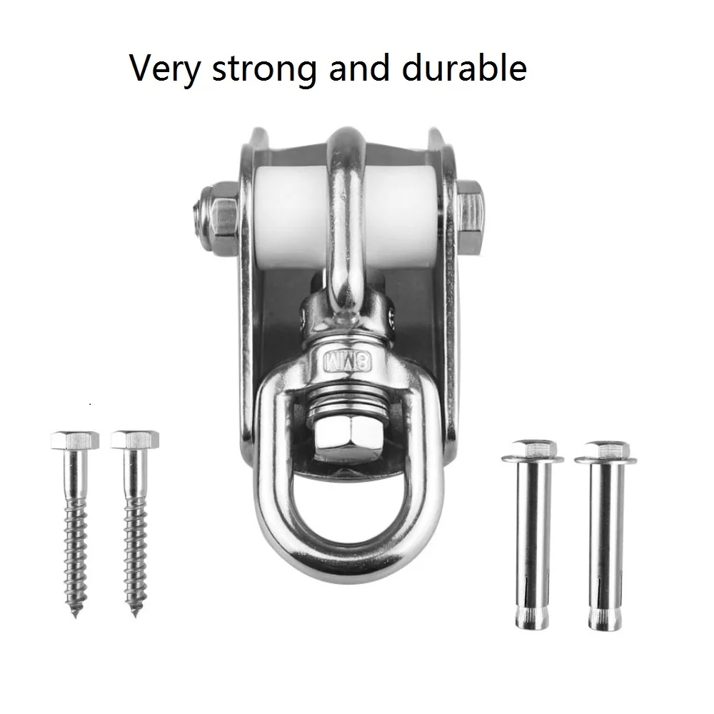 2 шт. поворотные вешалки из нержавеющей стали на 360 ° для качели подвесной