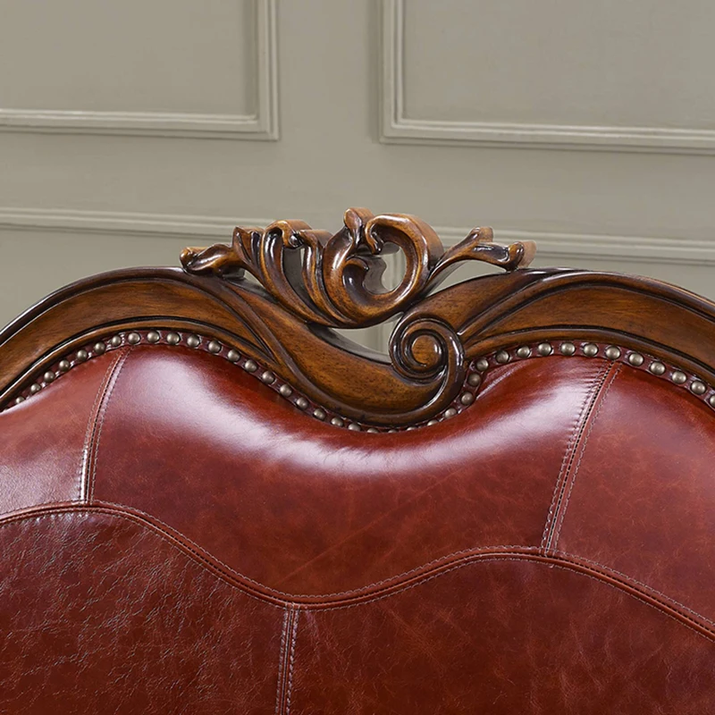 

American style real leather sectional sofa set WA666