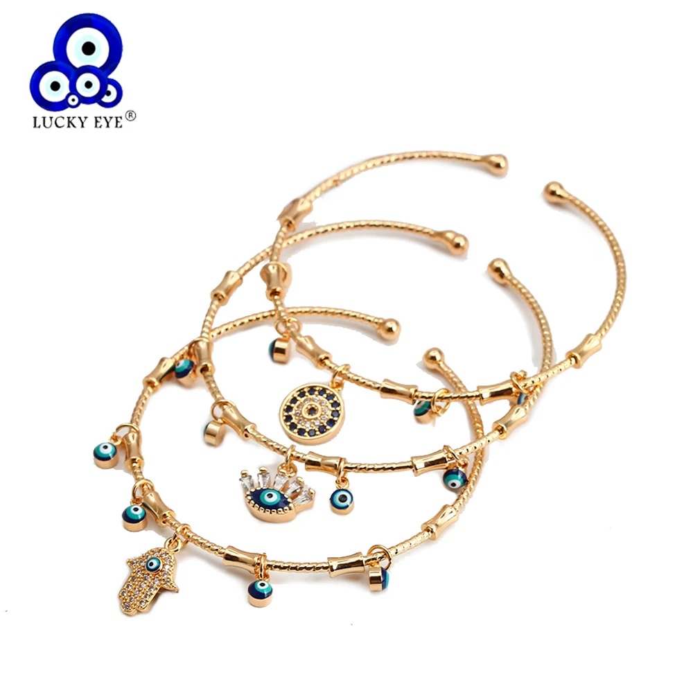 Браслет-манжета с фианитом для женщин и девушек BE412 | Украшения аксессуары