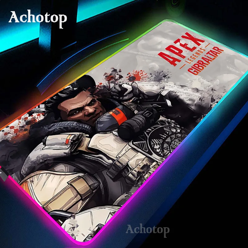 

Apex Legends RGB Mouse Pad Gaming Mouse Pad Computer Large Mousepad Backlit Mouse Pads LED Gamer Mause Carpet 900x400 Desk Mat