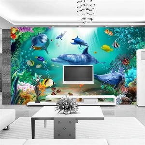 Beibehang пользовательские обои 3d подводный мир фон настенная живопись гостиная спальня обои украшения papel de parede