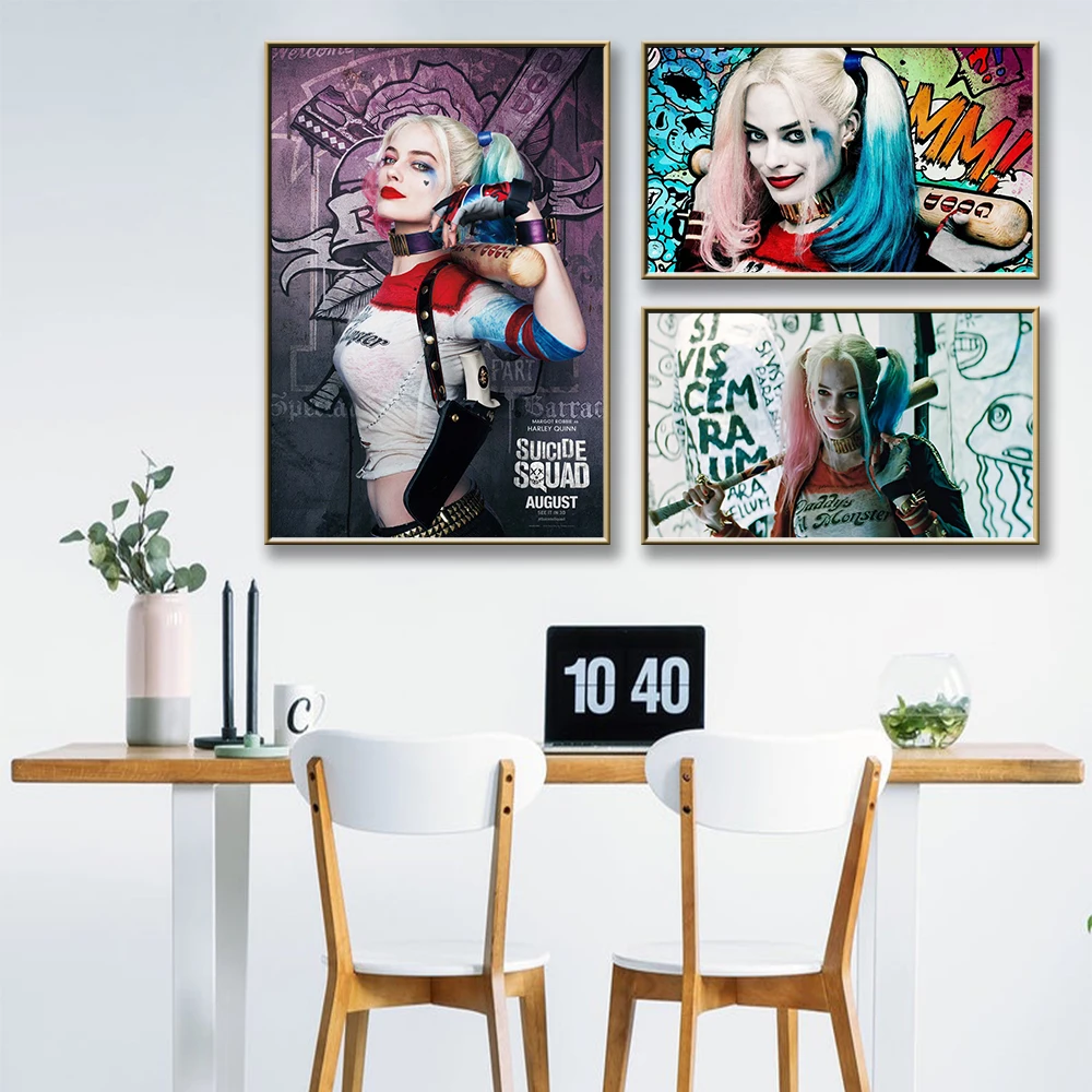 Горячие Джокер и королева плакат принты настенные фотографии для гостиной Декор