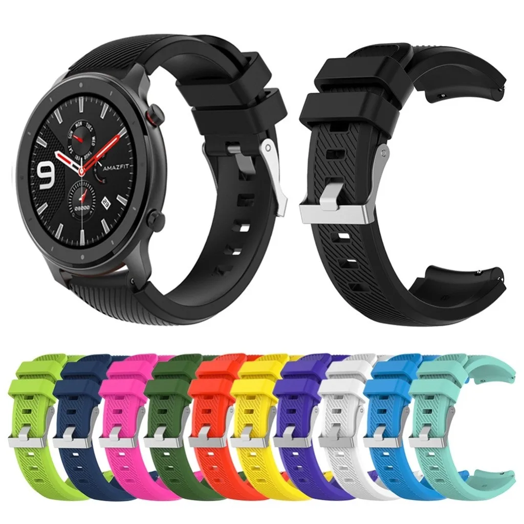 Силиконовый ремешок для часов Huami AMAZFIT GTR 47 мм сменный умных браслет мужчин и