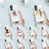 2bunz melanin poppin aba phone case transparent for huawei mate p 40 30 20 10 pro plus lite x 5g soft tpu clear mobile bags