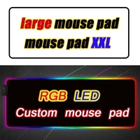 custom diy rgb mouse pad computer mausepad xxl gamer anime mouse carpet mousepad led backlit gaming accessories for pc table mat