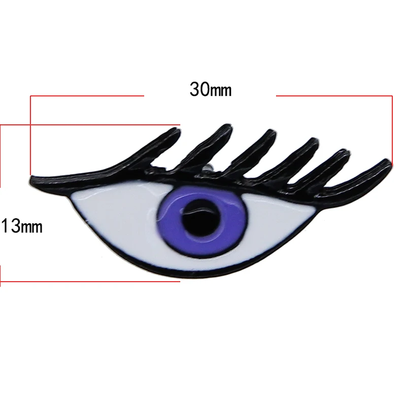 Булавка на лацкане для глаз значок брошь Женские аксессуары подарок черные глаза