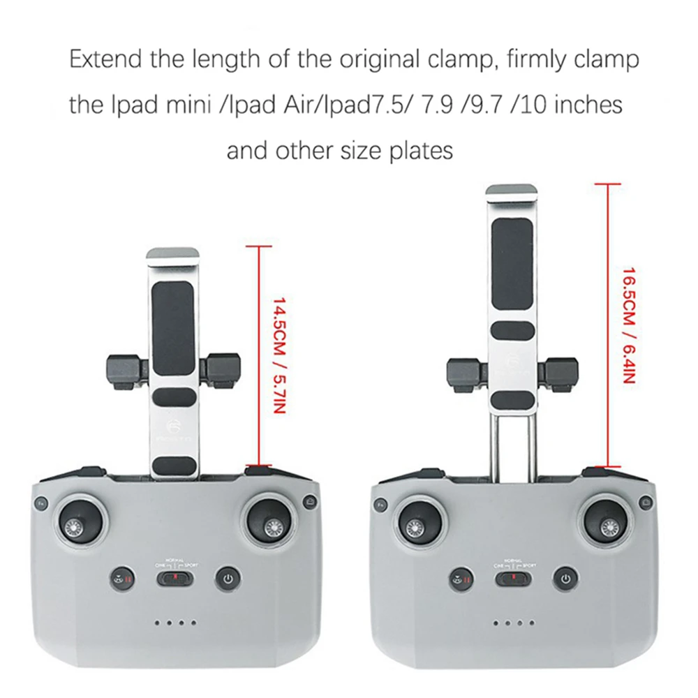 aluminum alloy tablet stand holder flat bracket mount for dji royal mavic air mini 2 remote control drone accessories free global shipping