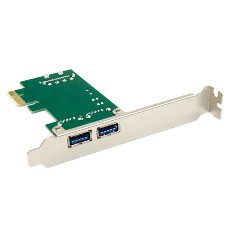 

PCI-E NEC720200 Dual Port USB 3.0 Super High Speed Thermal Control Expansion Card TYPE a Adapter Card for PC