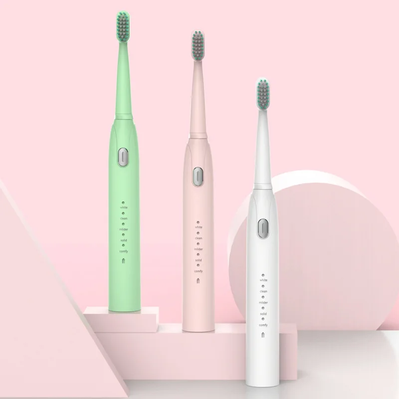 

1pcs Electric Toothbrush Waterproof Automatic Sonic USB Rechargeable 5 Models With 2 Brush Heads Personal Care Appliance