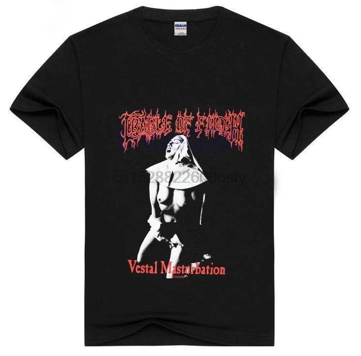 CRADLE OF FILTH VESTAL MASTURBATION T shirt Usa size 100% cotton | Мужская одежда