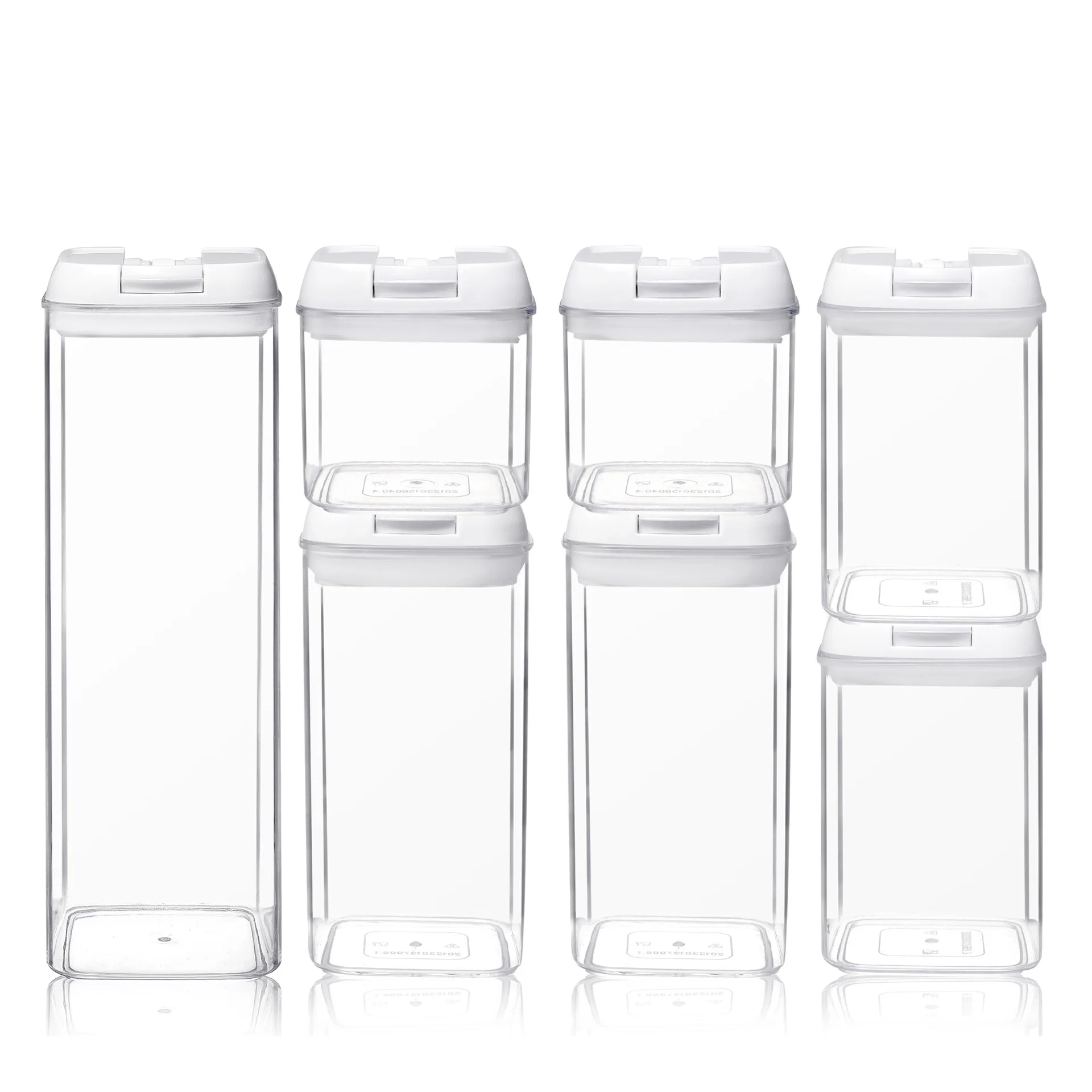 storage box Storage tanks Multi-capacity plastic food kitchen containers Transparent Sealed Cans snacks dried fruits multigrain | Дом и сад