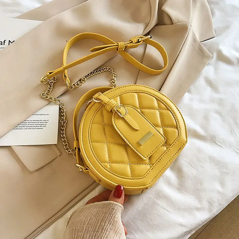 Горячая круговая дизайнерская модная женская сумка через плечо кожаная дамская