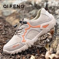 size38 48 outdoor sports hiking shoes wear resisting trekking sneaker genuine leather upper comfortable walking footwear for man