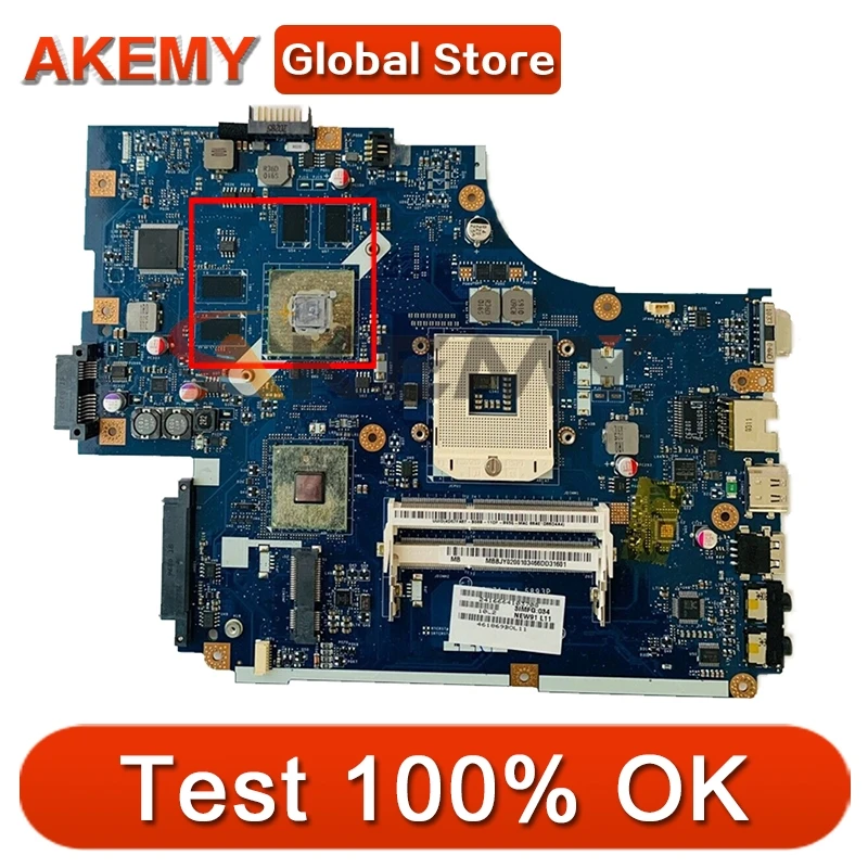 

Akemy Laptop motherboard For ACER Aspire 5742 5741 Mainboard N11P-GV2-A2 HM55 NEW71 LA-5893P MBBJY0200