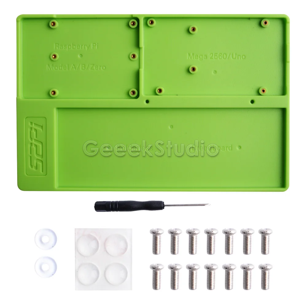 Green ABS эксперимент держатель платформы макет развития для Raspberry Pi 4B/3B+/3B/2B/B+, Zero/W, Mega 2560 - Цвет: Green