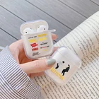 Чехол для наушников Airpods 2 1, мягкий прозрачный чехол из ТПУ для наушников из лучших фильмов