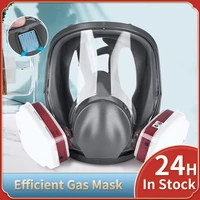 6800 chemical mask gas mask dustproof respirator paint pesticide spray silicone full face filters for laboratory welding