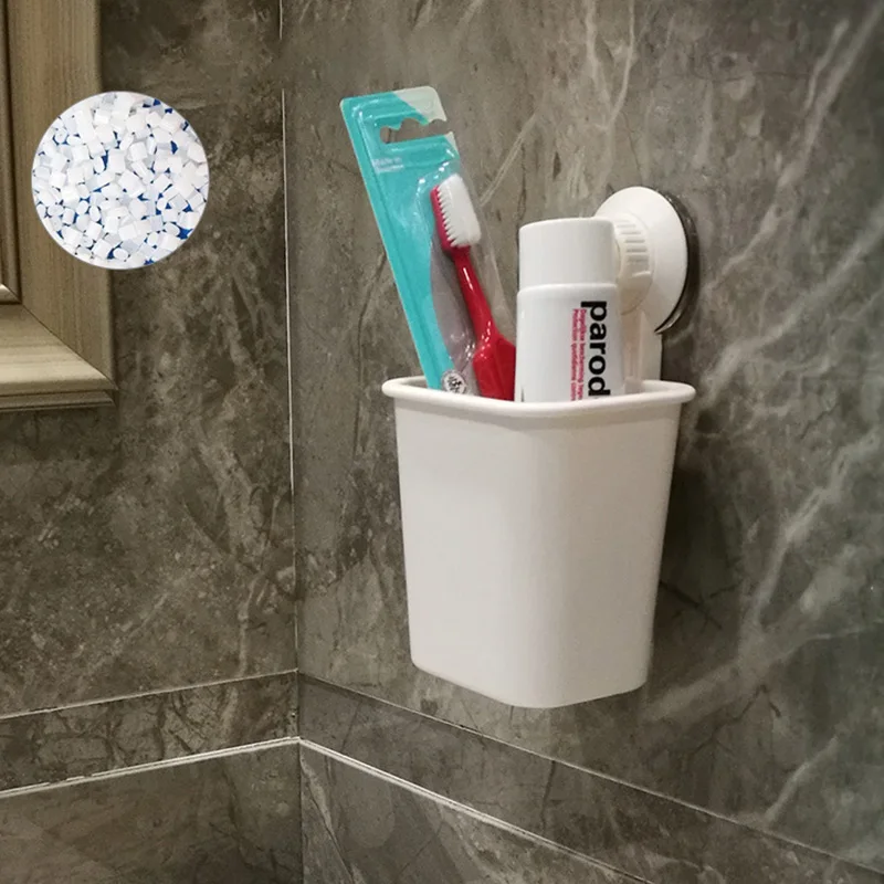 Держатель для зубных щеток на присоске водонепроницаемый настенная подставка |