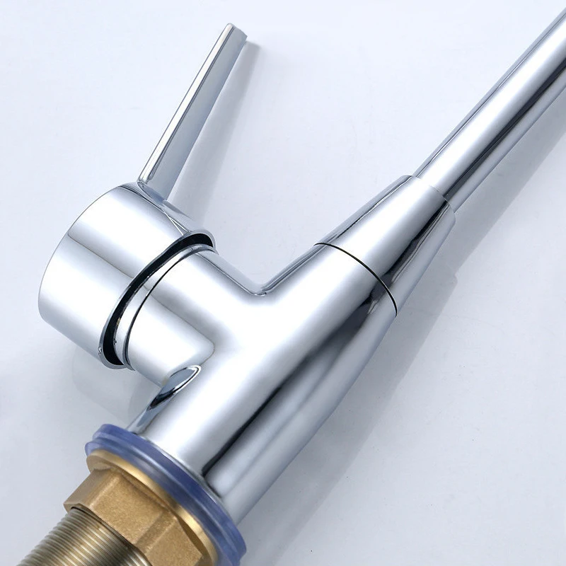 Смеситель для раковины из цинкового сплава смеситель кухни с одним отверстием