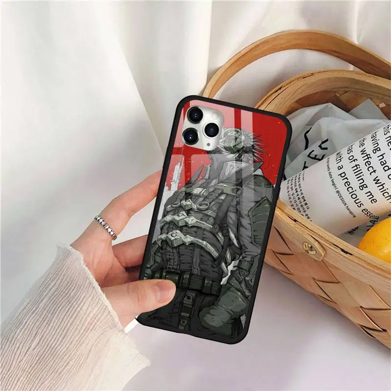 

Dorohedoro Kaiman Phone Case Tempered glass For iphone 11 12 PRO MAX X XS XR 5C 6 6S 7 8 plus