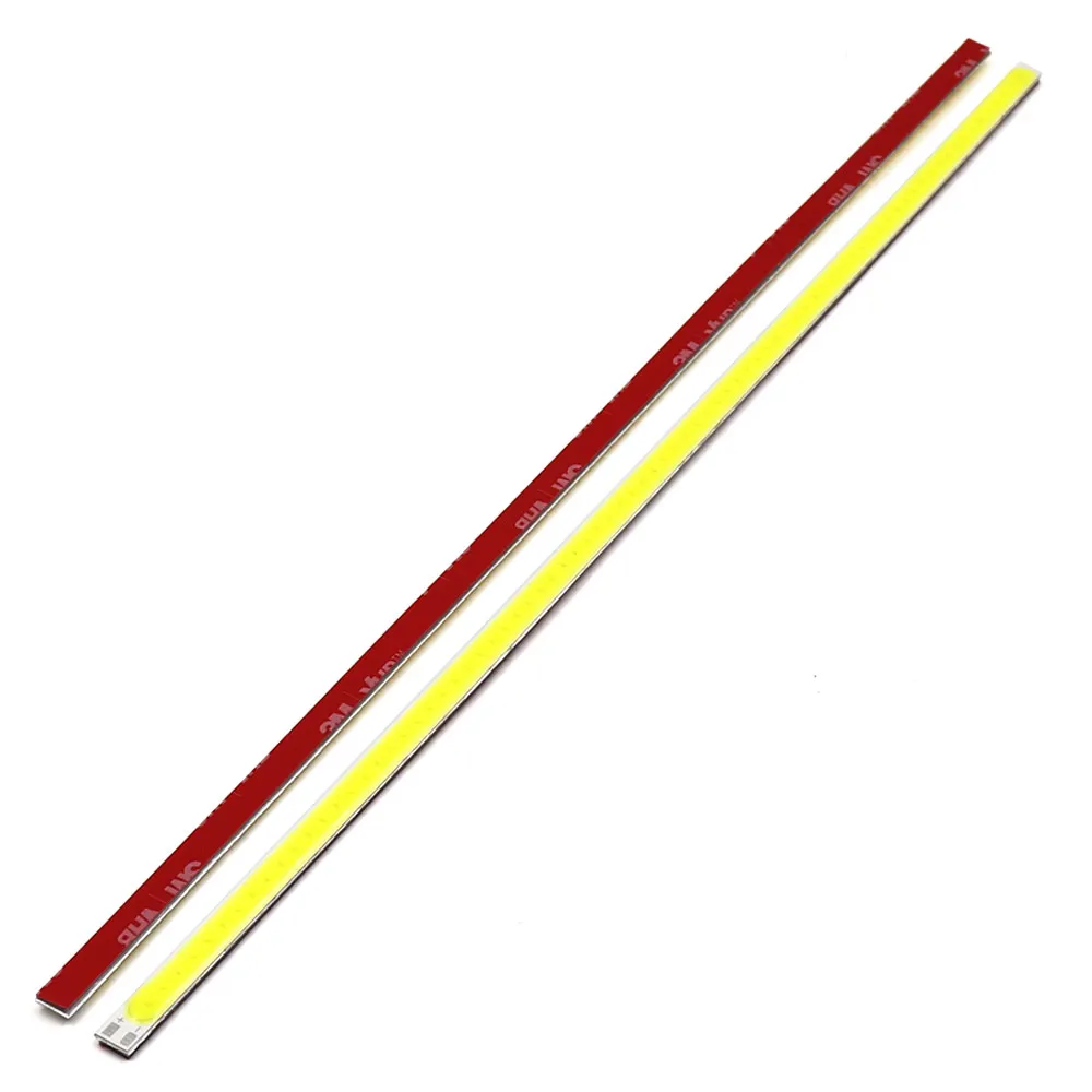 

10PCS DC12V LED Bar Light COB Strip 6mm width 20cm 30cm 40cm 50cm 60cm Length with 3M Glue Tape for Car Bulb DIY Decor Lamp