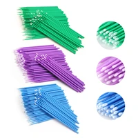 100pcslot disposable eyelashes brushes eyelash extension tools swab microbrushes individual eyelashes removing tools applicator