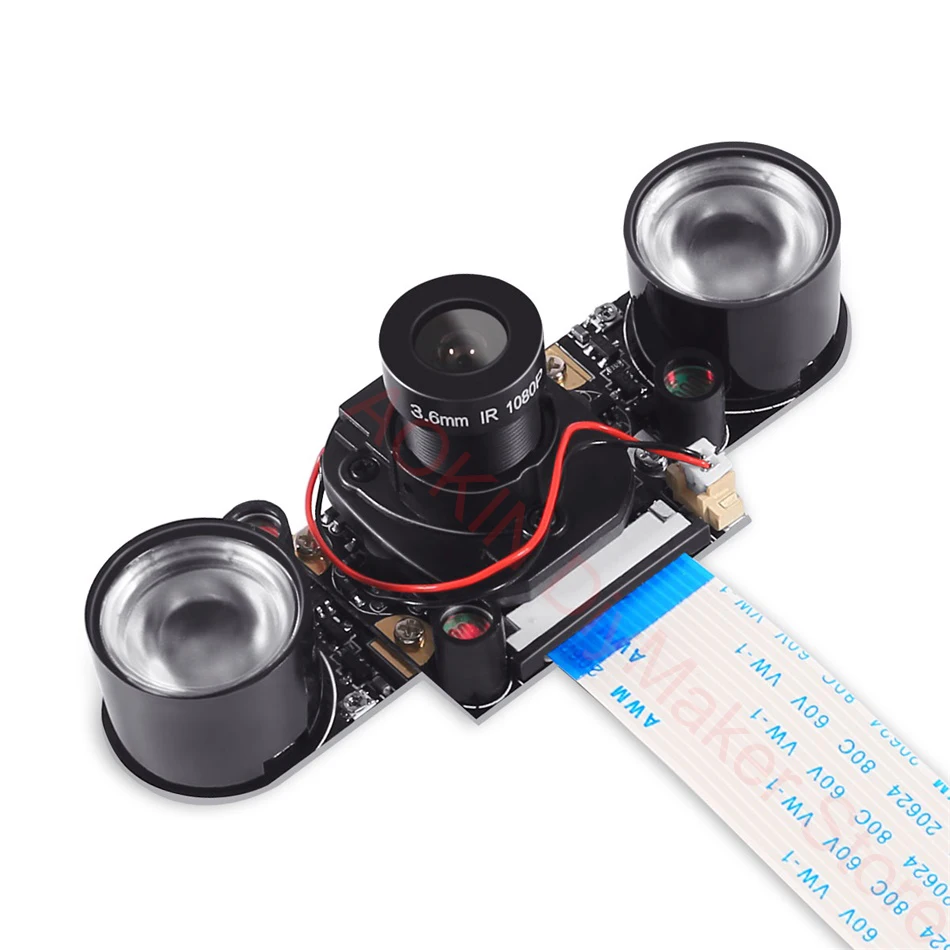 Raspberry Pi Camera Focal Adjustable Infrared Night Vision Noir camera Module for Raspberry Pi 3 Model B 4B zero w