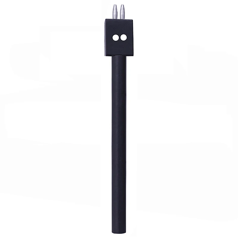 

LMDZ 1Pc 4mm 2 Prongs Black Hole Punch Tool, Smooth and Durable Handle for Your Leather DIY Tool and Punching Craft