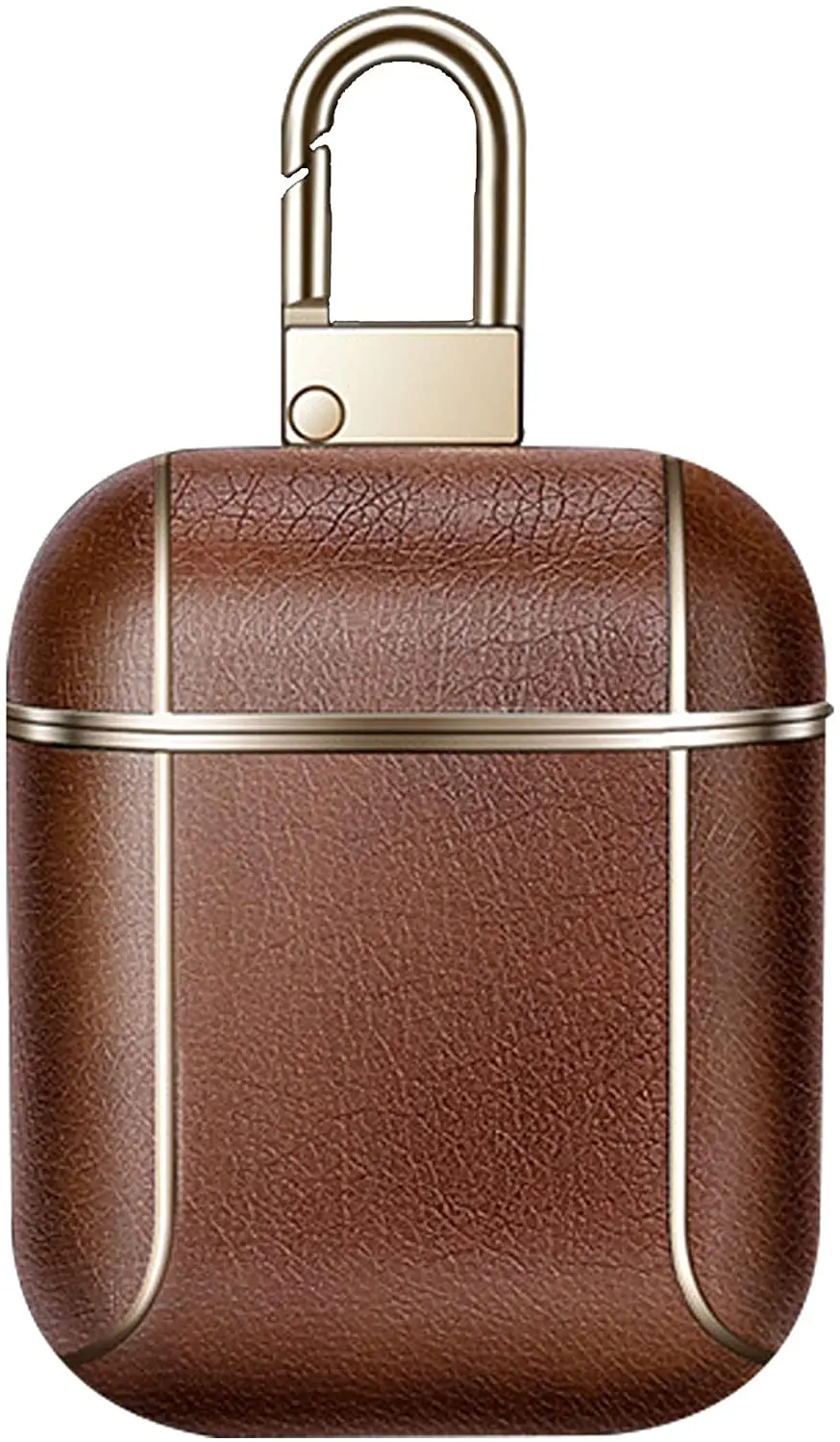 

Luxury Leather Case for Apple Airpods Wireless Bluetooth Headset Business Fashion Protective Cover Retro Style with Hook