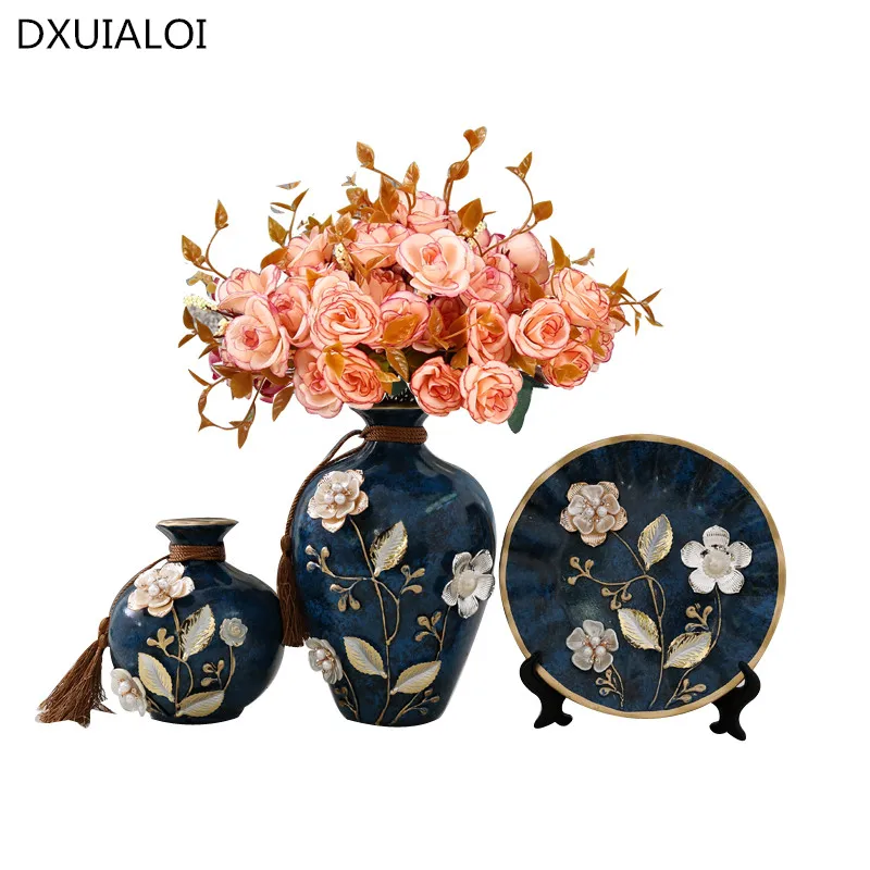 Креативный свадебный подарок домашняя мебель Ретро керамическая ваза из трех