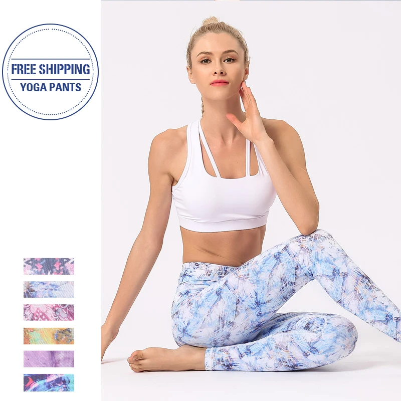 Пуш ап Для женщин сексуальные спортивные брюки для занятий йогой тренажерного
