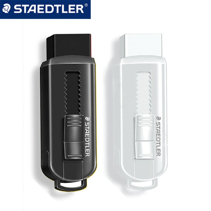 Ластик STAEDTLER New 525 PS1 Push-pull не содержит ПВХ, нетоксичный черный и белый ластик, ластик для начальной школы, специальный ластик