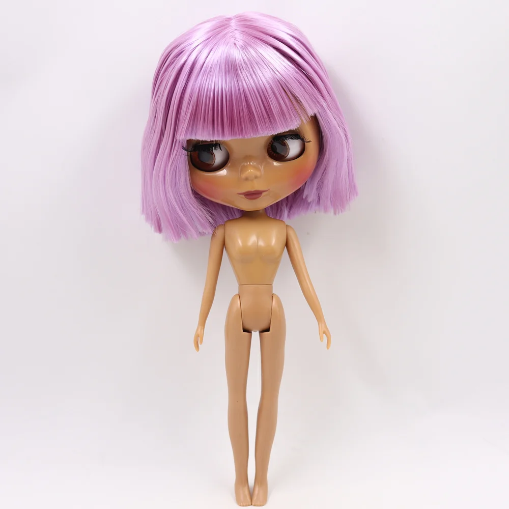 nude doll Ледяной обнаженный Blyth кукла Licca тело белая кожа и черная кожа с короткими волосами 1/6 BJD JERRYBERRY PULLIP - Цвет: nude doll