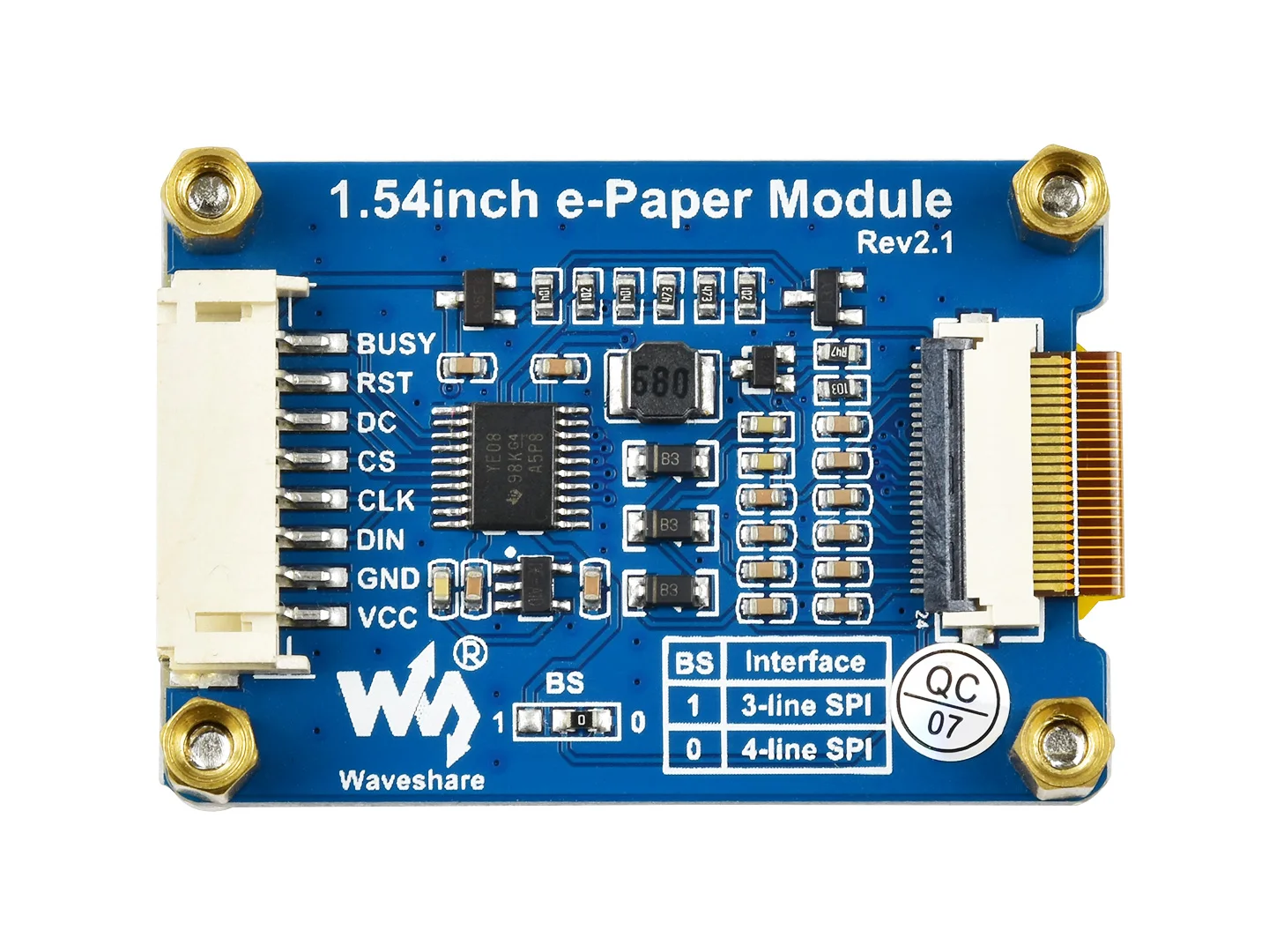 RealQvol 1 54 дюймов E-Ink дисплей модуль SPI интерфейс черный/белый два цвета e-Paper