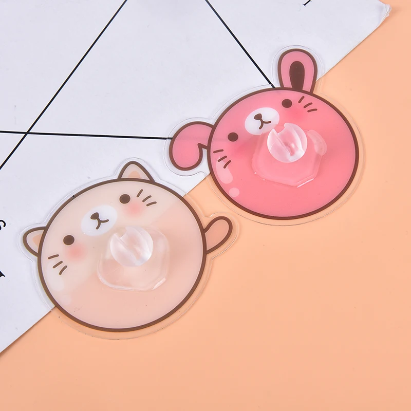 

Cartoon Wall-mounted Toothbrush Holder Pencil Keychain Storage Holder Hook Shaver Organizer Tooth Brush Storage For Kids