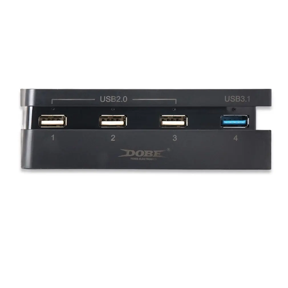 Супервысокая скорость 4 в 1 usb-хаб подходит для Sony Playstation Slim PS4 консоль черный