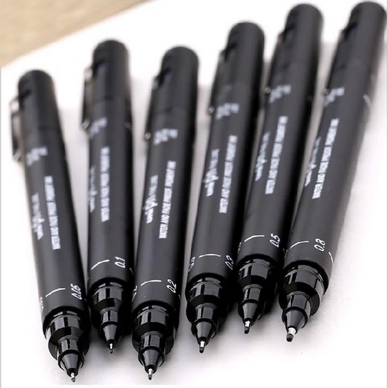 Pigma Микрон иглы школьные товары для рукоделия маркеры Кисть ручка Fineliner