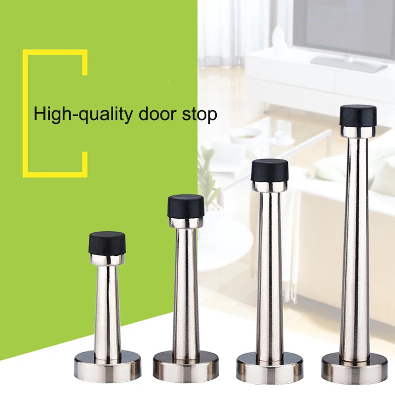 

High-quality Zinc Alloy Doorstops Multi-specification Door Stoppers for Bedroom and Bathroom Anti-collision Doors Hardware