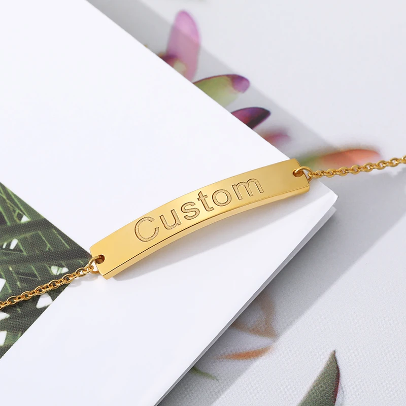 Женский и мужской браслет цепочка из нержавеющей стали с регулируемым